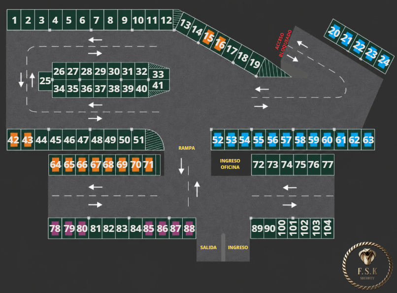 Mapa de Garaje FSK